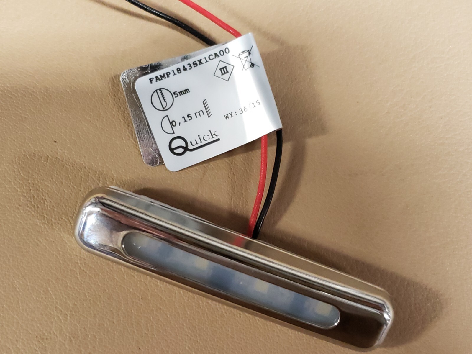 QUICK USA LED BOAT COURTESY LIGHT MODEL# TAB SSR2