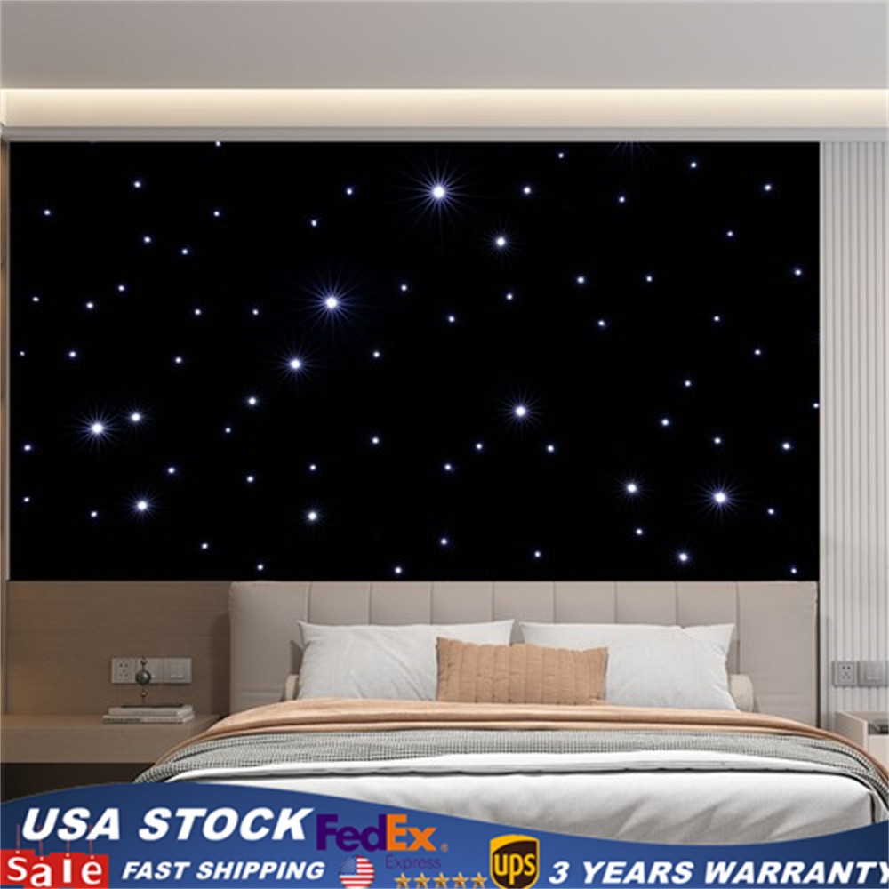 LED Star Stage Backdrop 20x10 FT LED Star Curtain Background Starry Sky DMX512