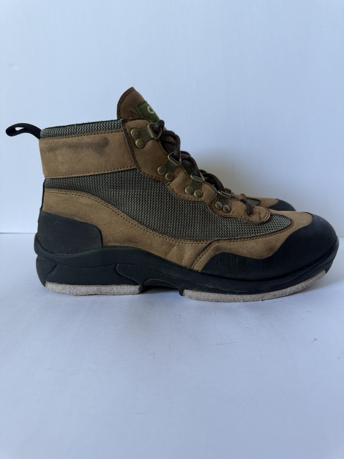 Orvis Wading Boots Mens Sz 11-11.5 Felt Bottom Fly Fishing Shoes Brown