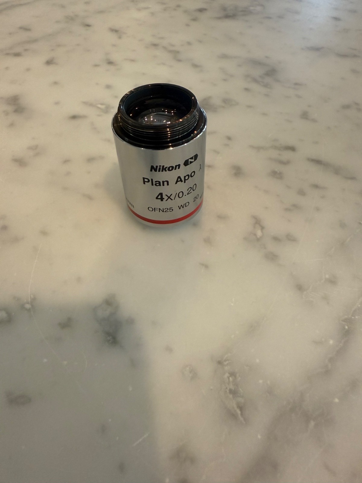Nikon Plan Apo 4x / 0.2 Microscope Objective Lens WD 20mm
