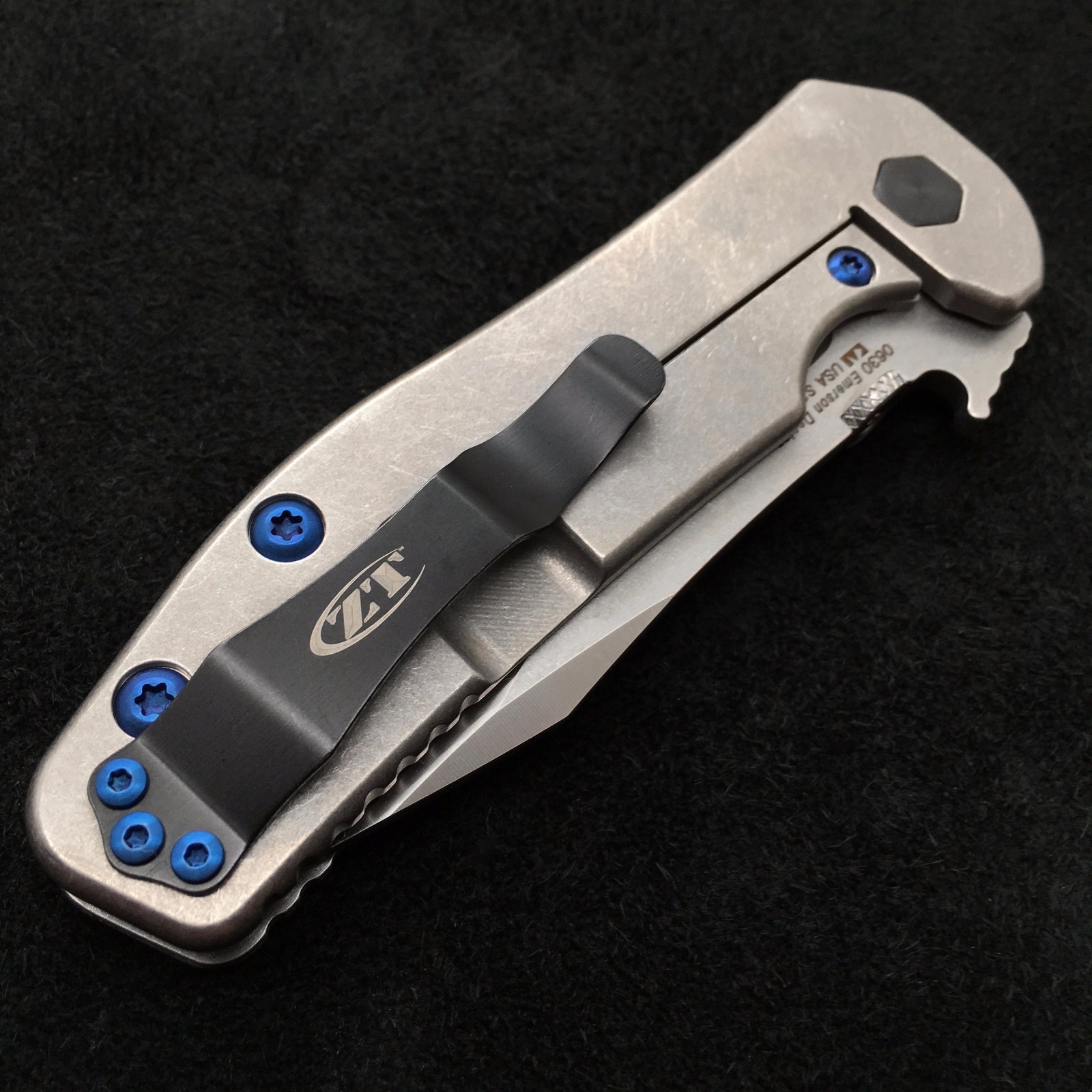 Blue Titanium Screw set No Knife Zero Tolerance 0620 0630 0620CF Folder ZT0620