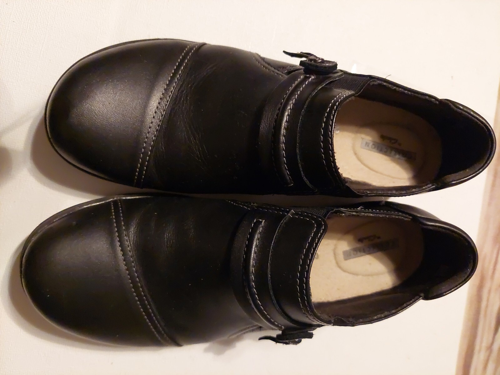 Clarks Women's Angie Pearl Loafer Black, Suze 8.5
