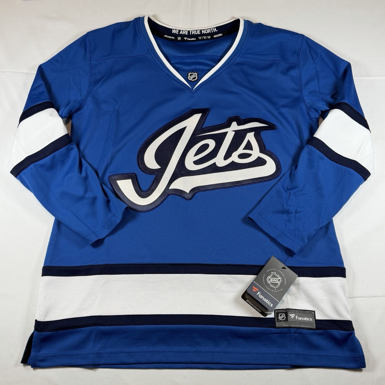 Winnipeg Jets Fanatics Breakaway Jersey Womens XL Blue NHL Hockey NWT
