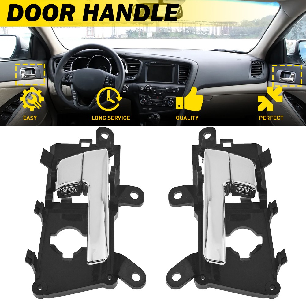 2PCS Interior Door Handle Front Driver & Passenger Side For Kia Optima 2011-2013