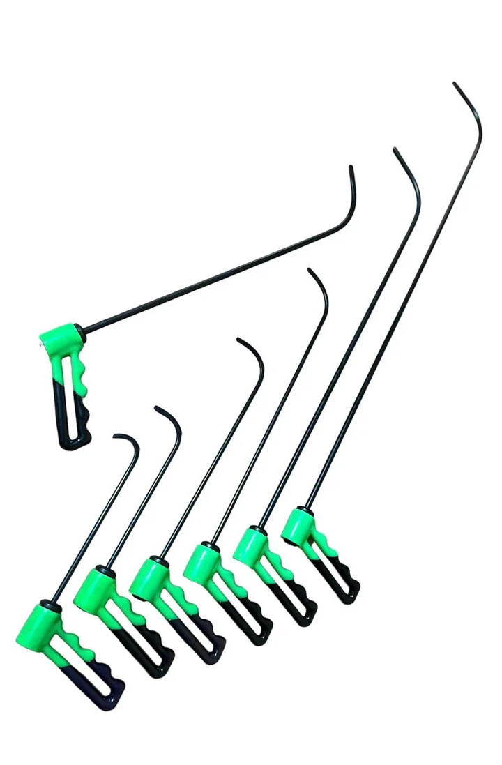 Moon Rod Set 7-Piece Spring Steel PDR Tool Set with Rotatable Handle 360°
