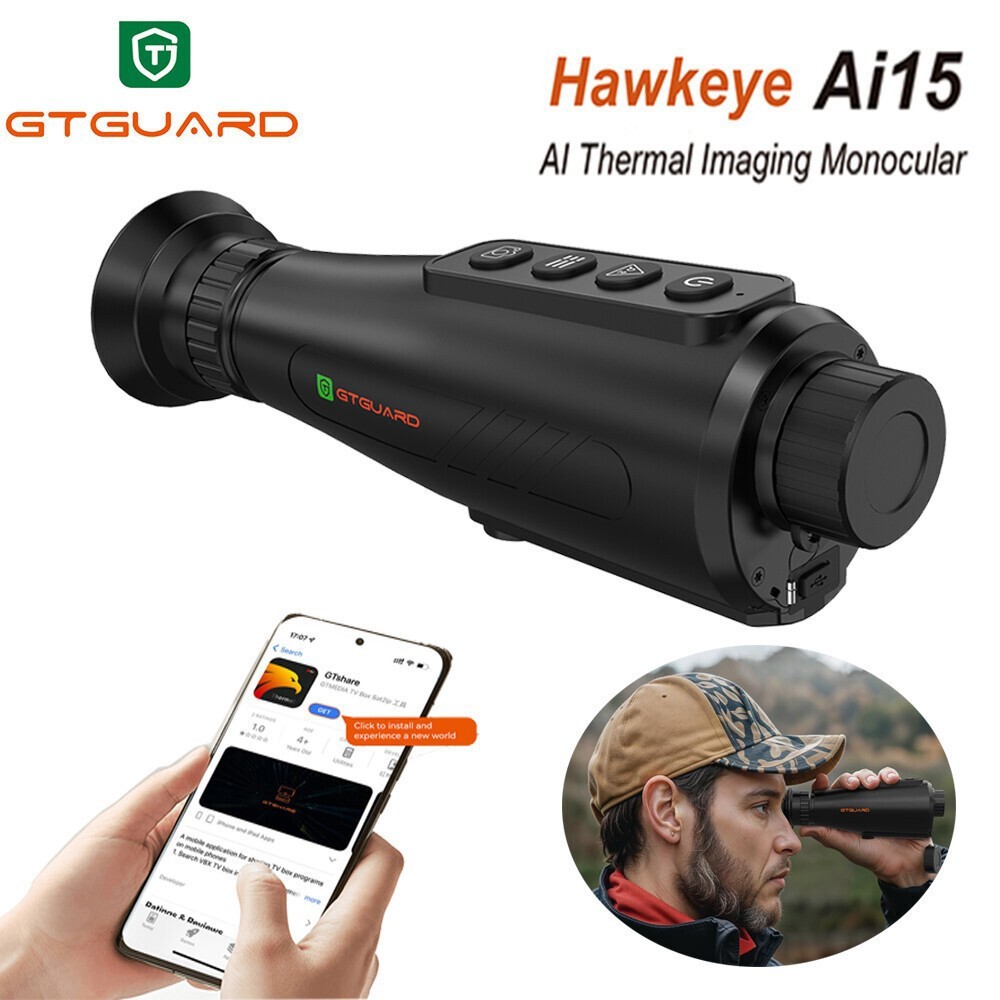 Thermal Monocular AI 384*288 60Hz 8x Zoom Thermal Imager Outdoor Hunting Scope