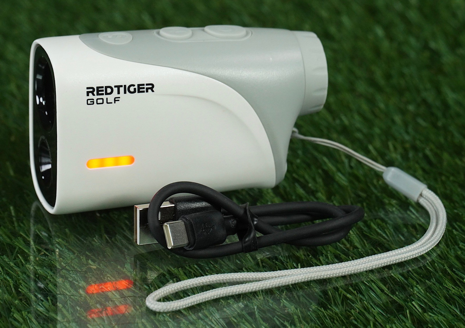 RED TIGER MINI RANGEFINDER RECHARGABLE GOLF SLOPE YARDAGE W/ USB CHARGE CORD