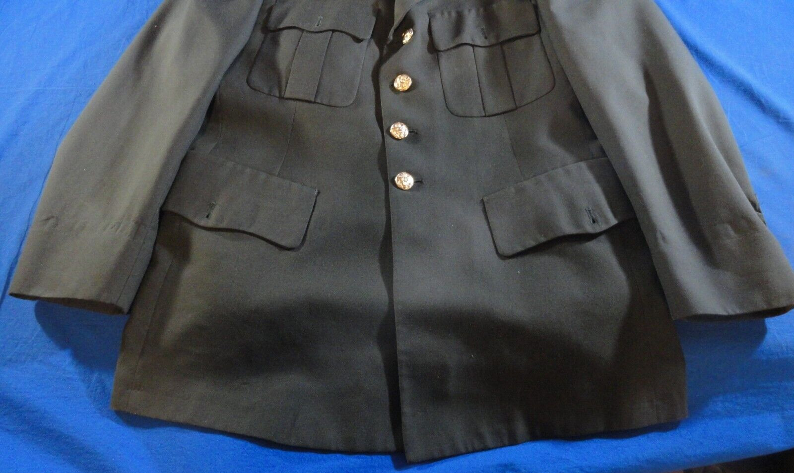USGI US ARMY CLASS A MENS DRESS GREEN SERGE AG-489 COAT JACKET UNIFORM 42L
