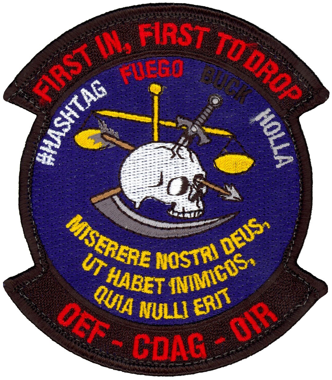 USAF 965th AIRBORNE AIR CONTROL SQUADRON INHERENT RESOLVE 2017-2018 PATCH