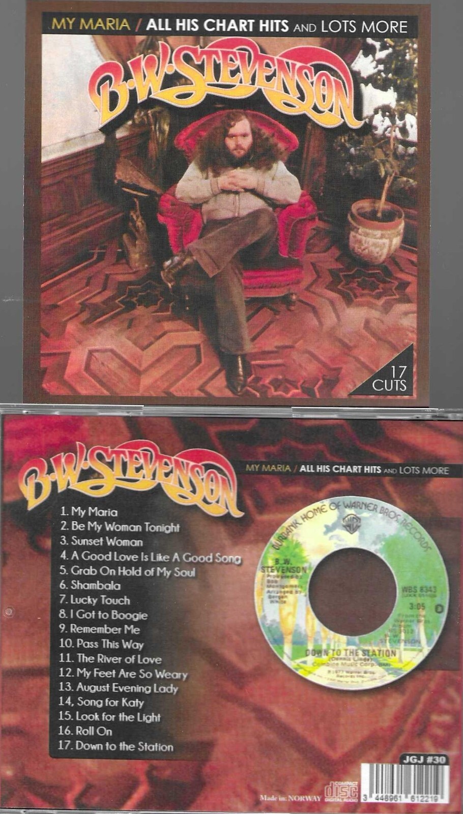 B.W.STEVENSON-MY MARIA/ALL HIS CHART HITS + LOTS MORE-IMPORT CD