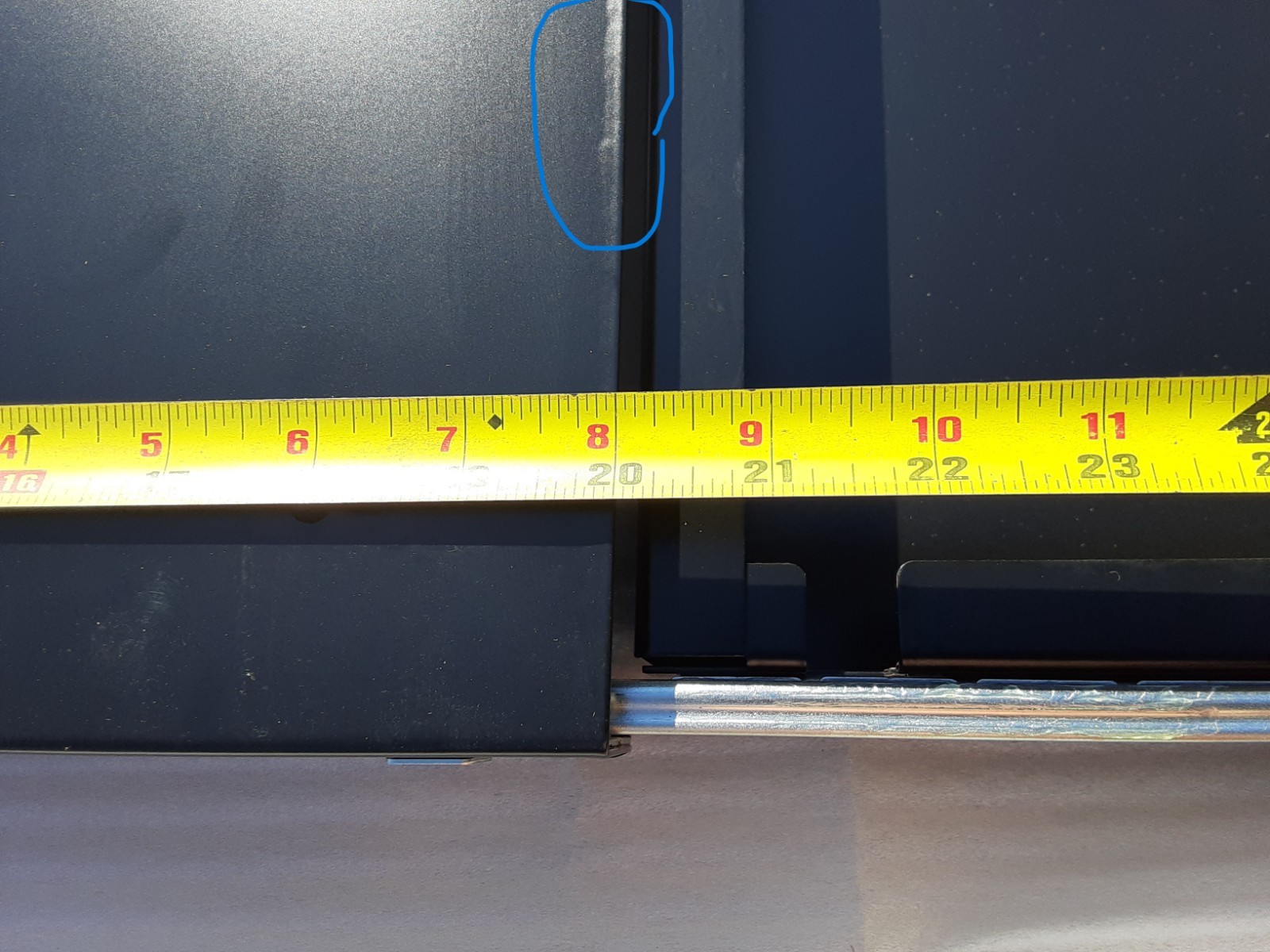 19" Under Mount Cabinet Desk Table Drawer Pull Slide Out Office Kitchen Toolbox