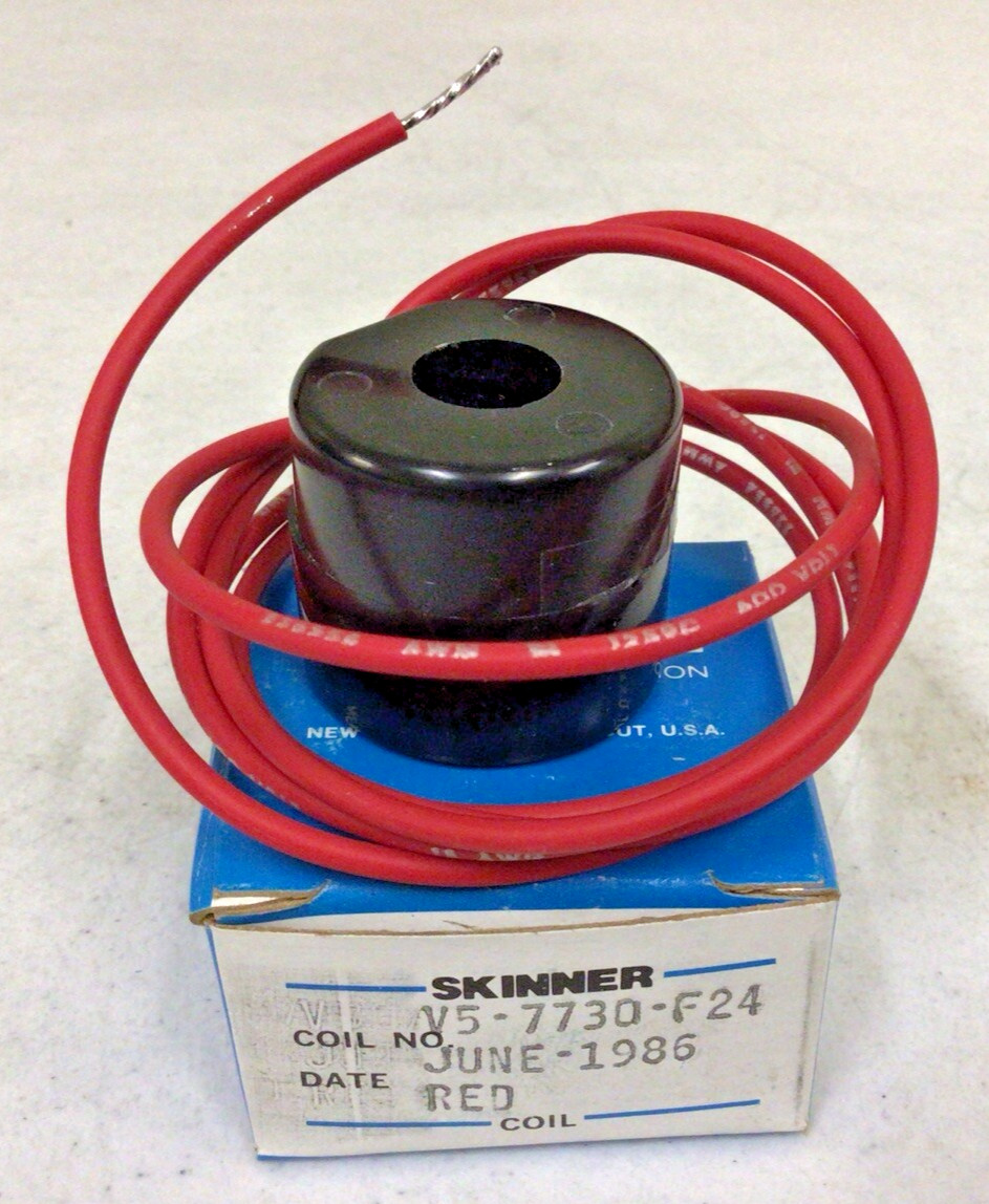 NEW, HONEYWELL SKINNER VALVE V5-7730-F24 SOLENOID VALVE COIL 24VDC,FREE SHIPPING