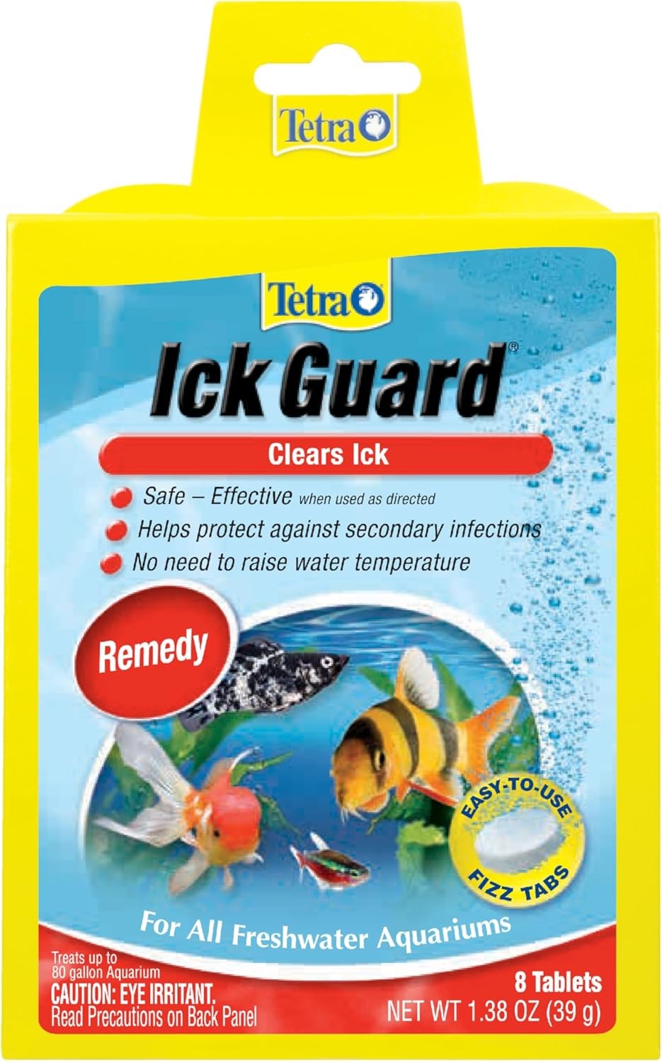 Ick Guard 8 Count Quick Remedy For Ick In aquariums,Golds & Yellows