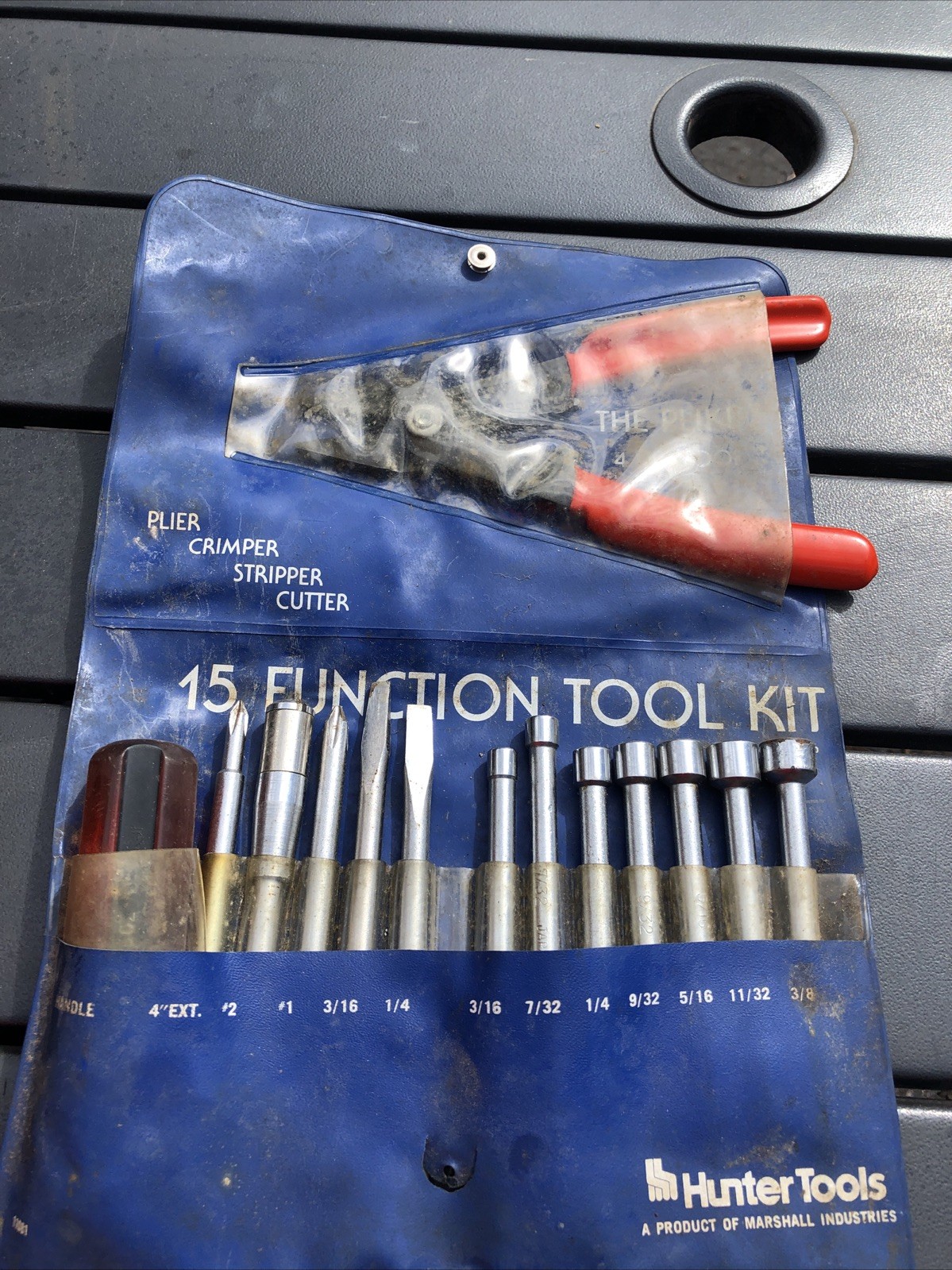 Hunter Tools 96006 Screwdriver Nut Driver Electrician's 15 pc Tool Kit Set