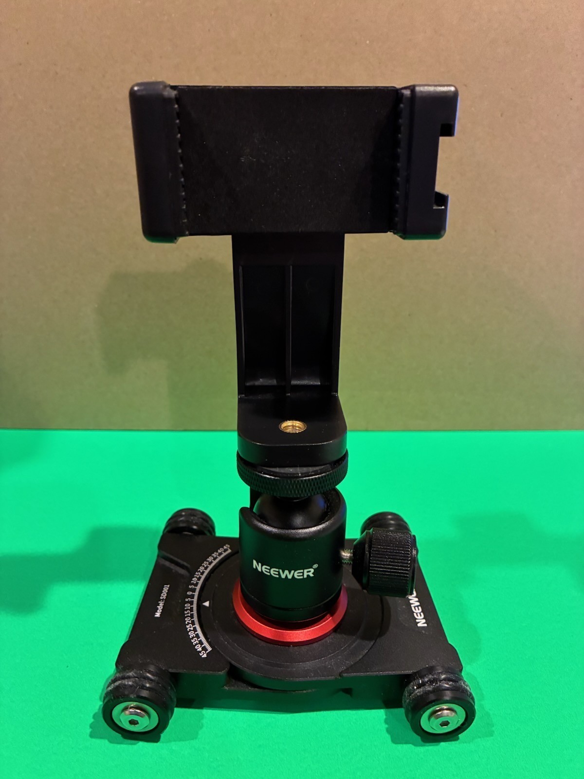 Neewer SD001 Camera Slider Dolly Tabletop Video Stabilizer Ball Head Phone Clamp