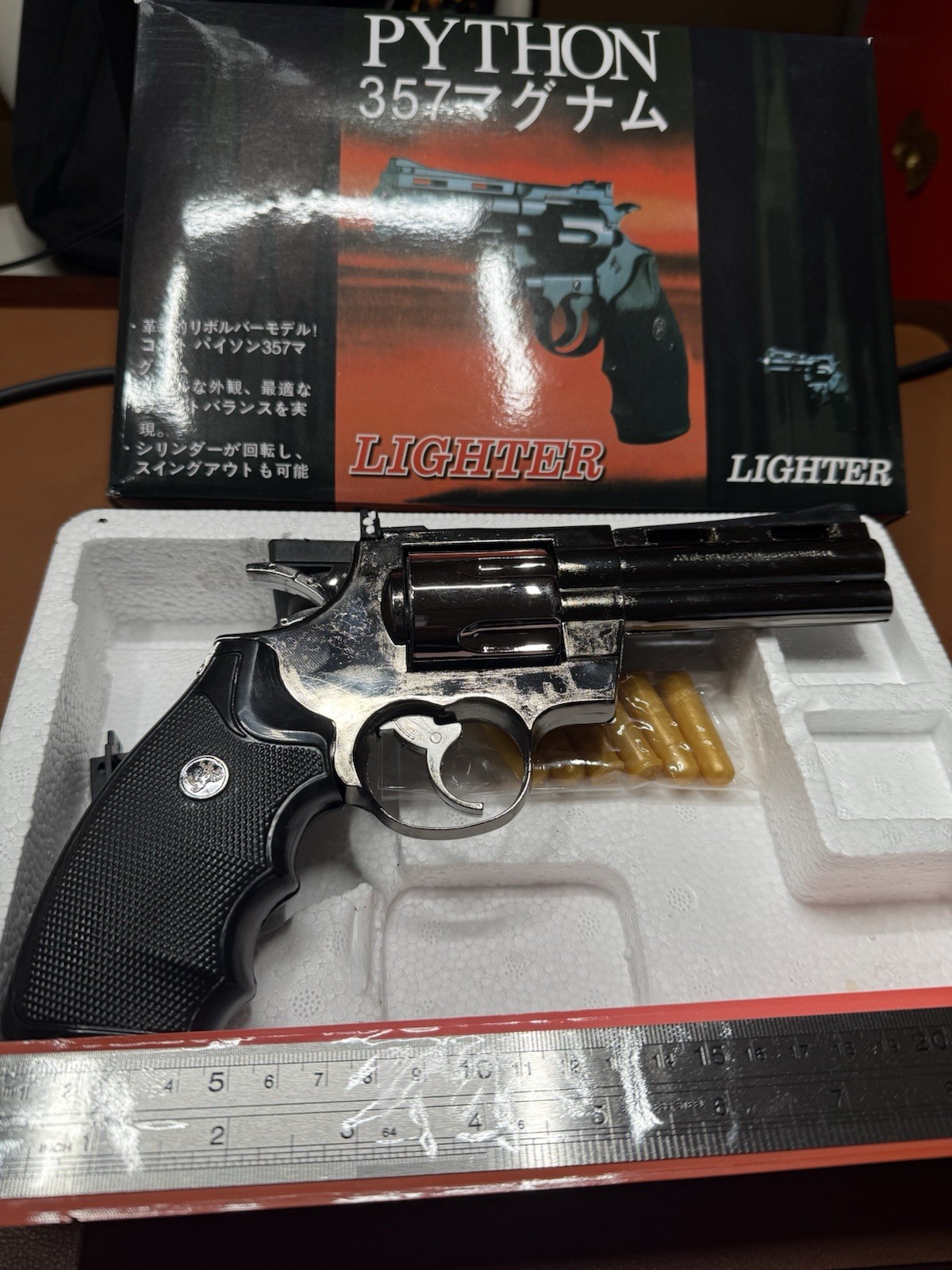 Colt Python 357 Gun Pistol Jet Torch Lighter 1:1 Scale Full Metal Quality Rare