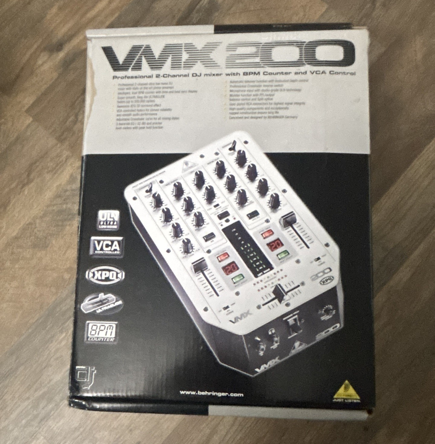Behringer VMX200 2-Channel DJ Mixer New in Box Never Used