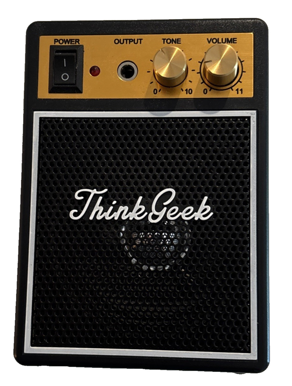ThinkGeek TGA912-01 Mini Music Amplifier for Rock Guitar Shirt