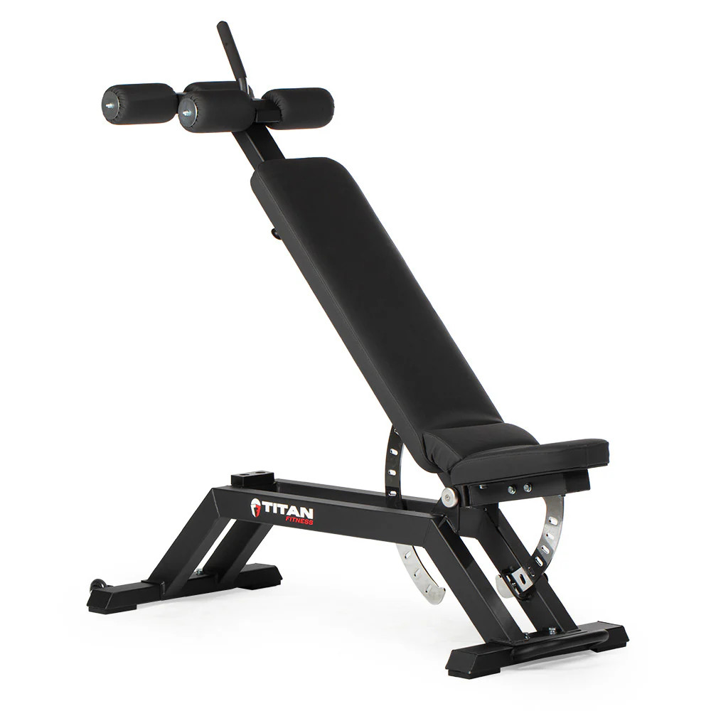 Titan Fitness TITAN Series Adjustable FID Weight Bench, Rated 600 LB