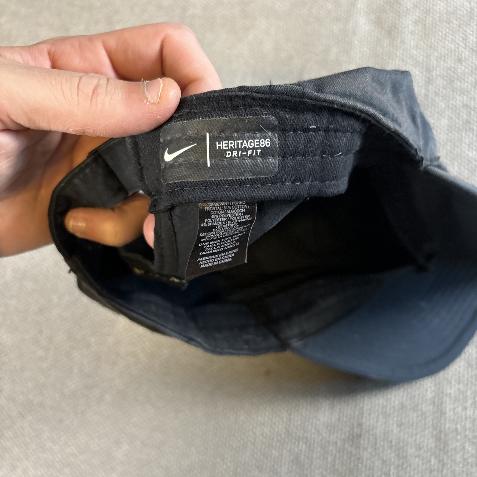 Nike golf Heritage86 Strapback Blue hat Faded