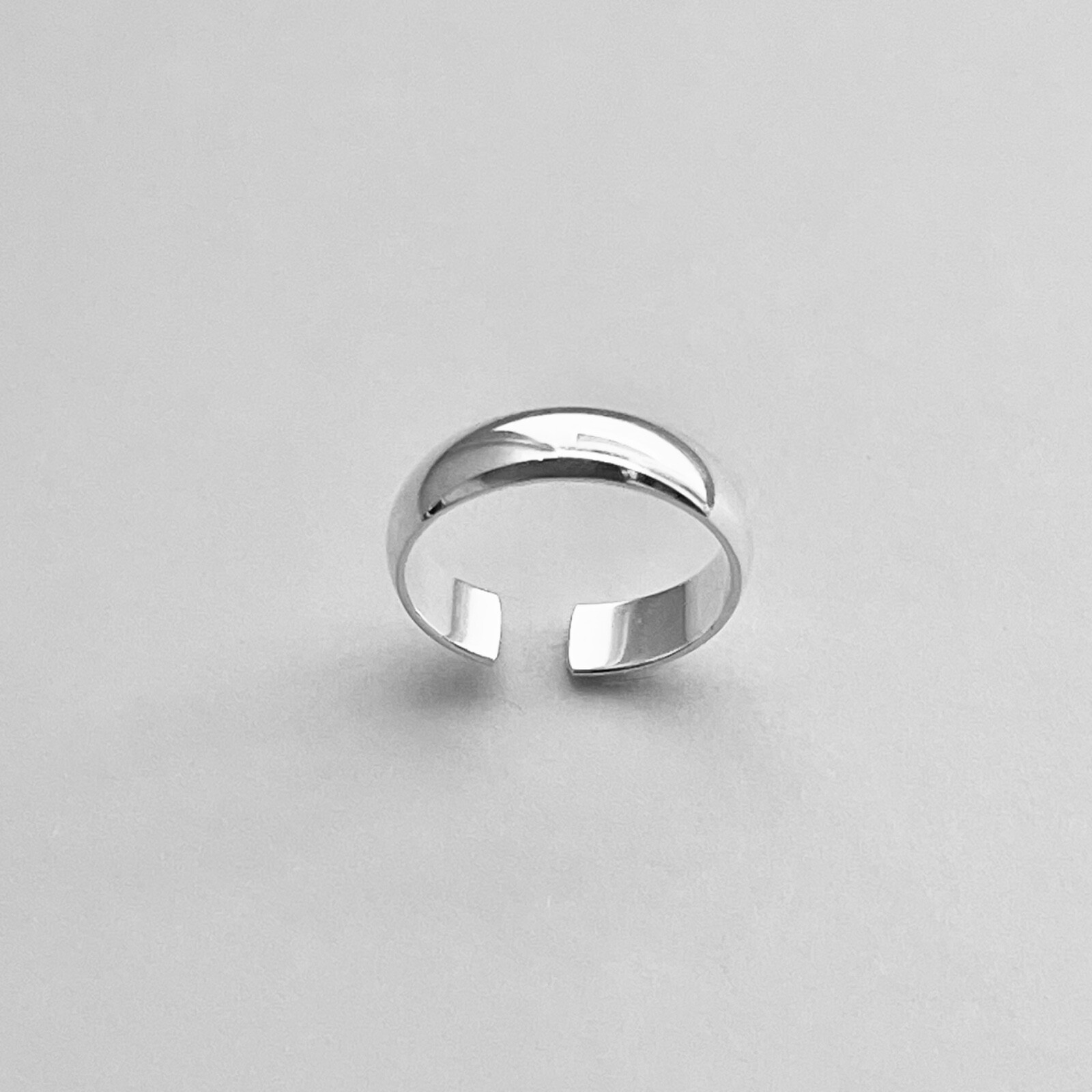 Sterling Silver 4MM Band Toe Ring, Silver Ring, Midi Ring, Pinky Ring, Rings