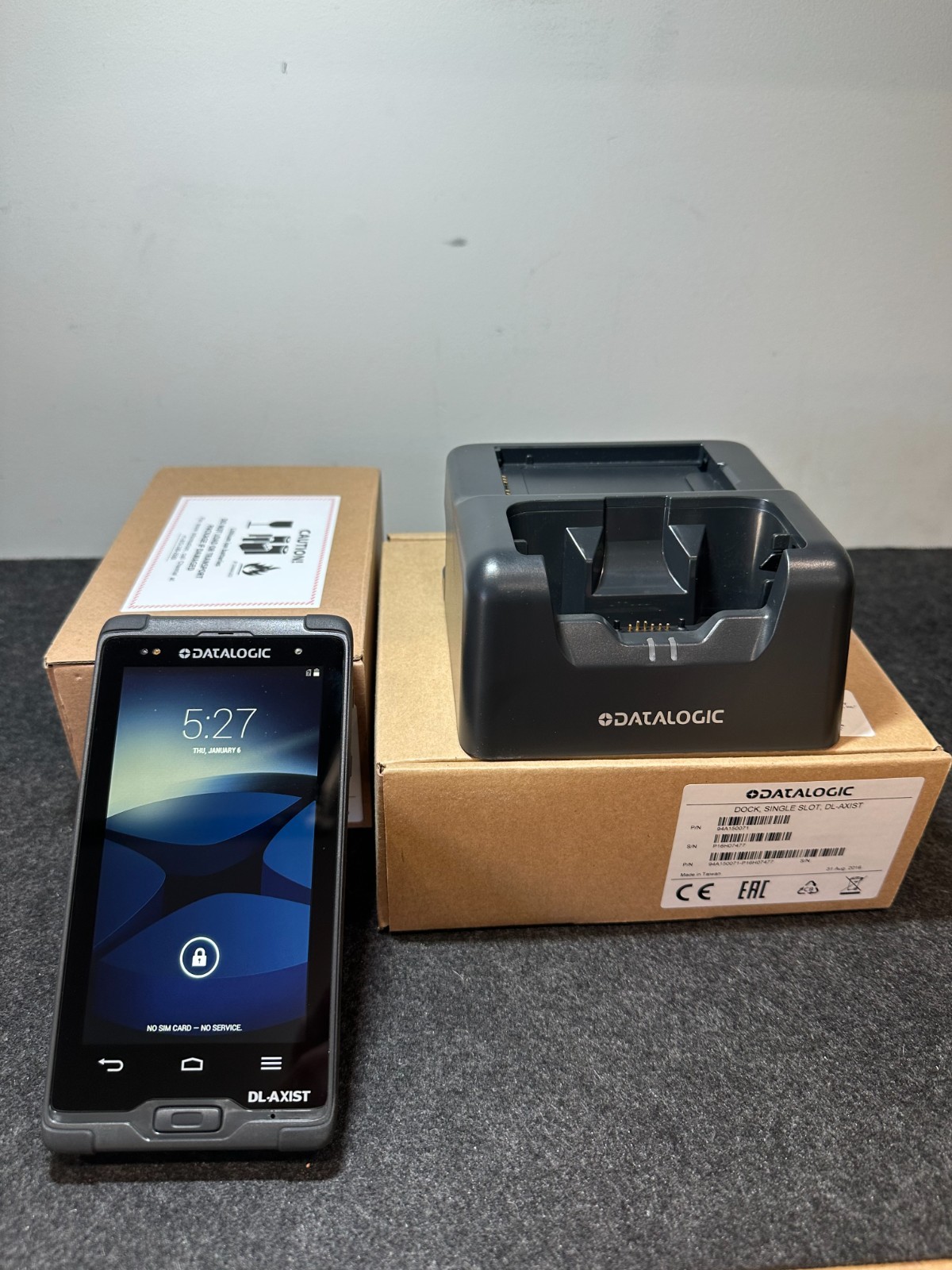 DATALOGIC  DL-AXIST Barcode Scanner Battery and Charging Cradle - New Open Box