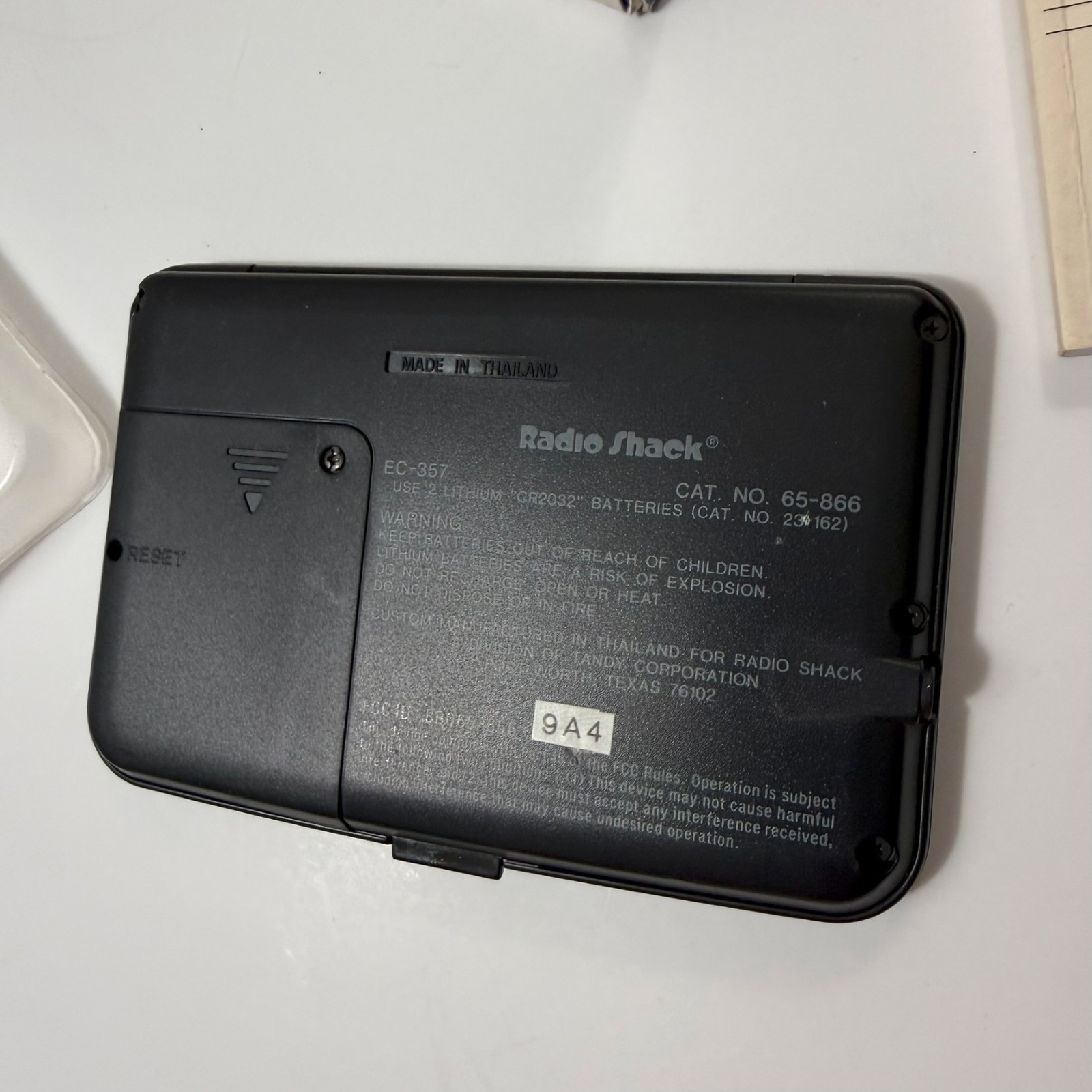 Radio Shack 32K Memory Electronic Organizer EC-357 Vintage 1994 65-866