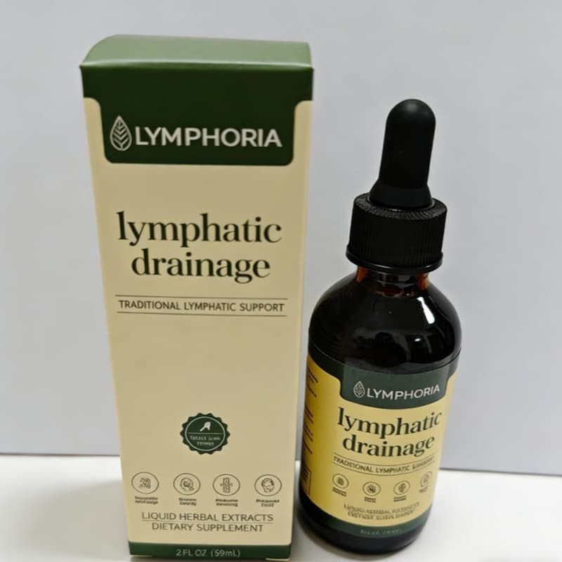& Immune Support 59ml,Lymphoria - Lymphatic Drainage Bloat Relief - Detox