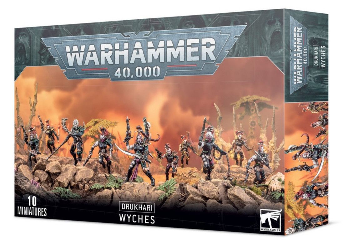 Warhammer 40k Wyches from Drukhari Maelstrom Battalion Dark Eldar