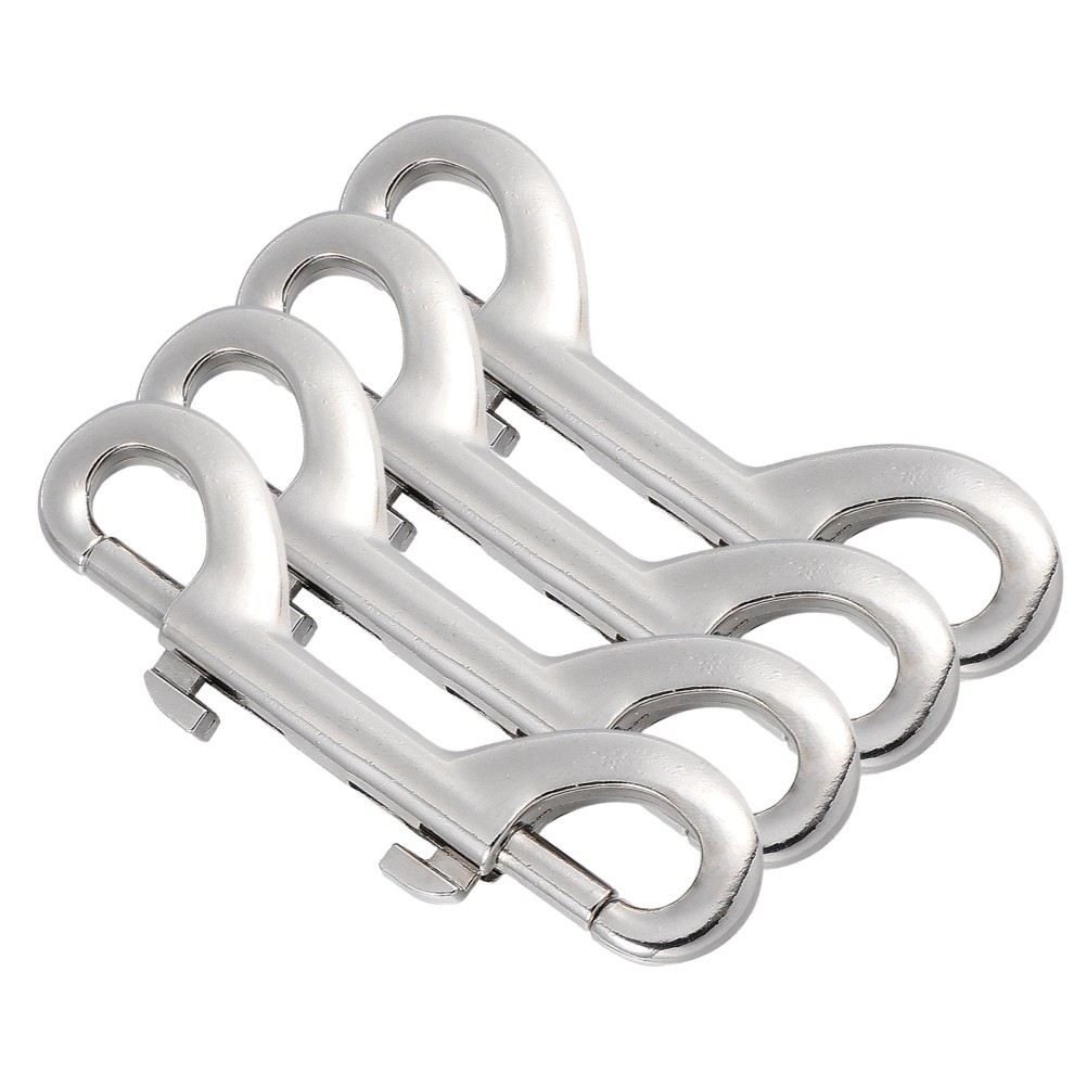 Double Ended Trigger Hook Set 4 Pcs Metal Snap Hooks for Ropes