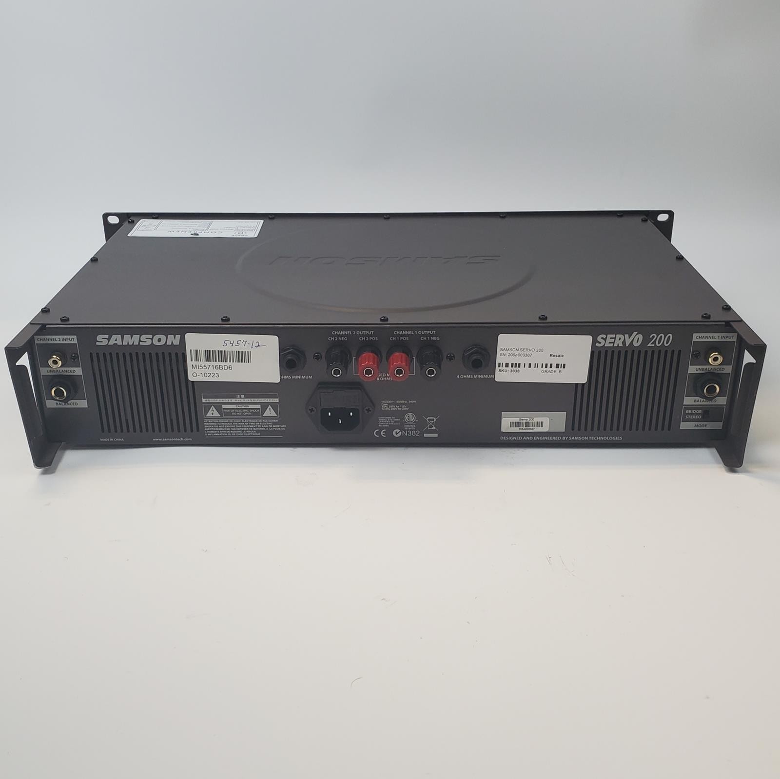 Samson Servo 200 Stereo Power Amplifier | Grade B