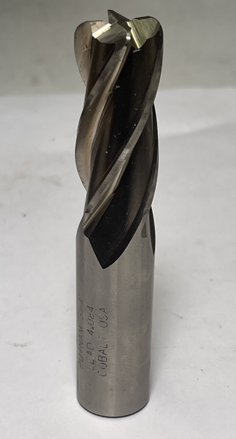 PUTMAN 3/4"Dia. 4-FLUTE HS COBALT END MILL 1-5/8”LOC,4”OAL Qty.1 New OB(26JN133)