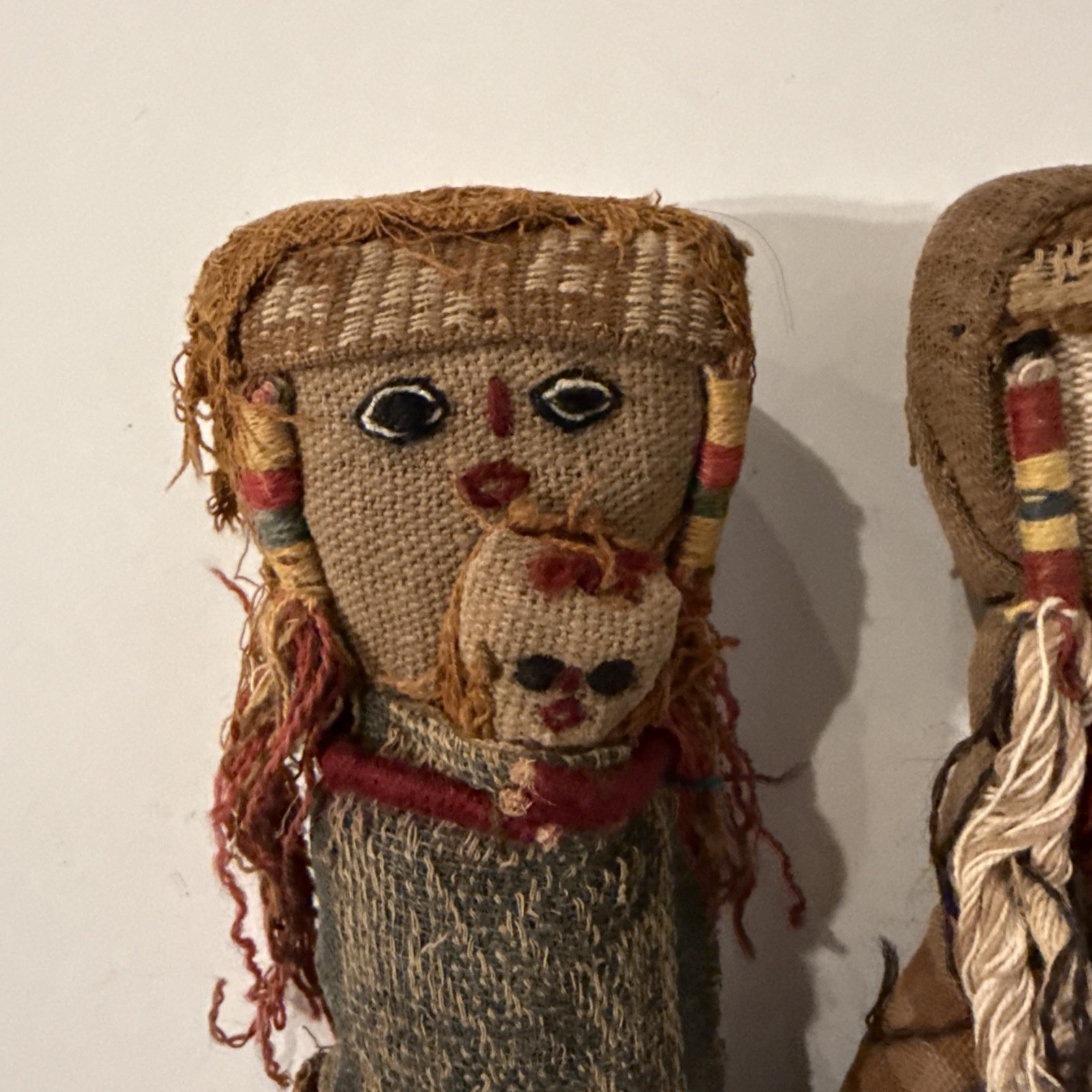 Vintage Peruvian Hand Made Peruvian Folk Art Dolls Chancay