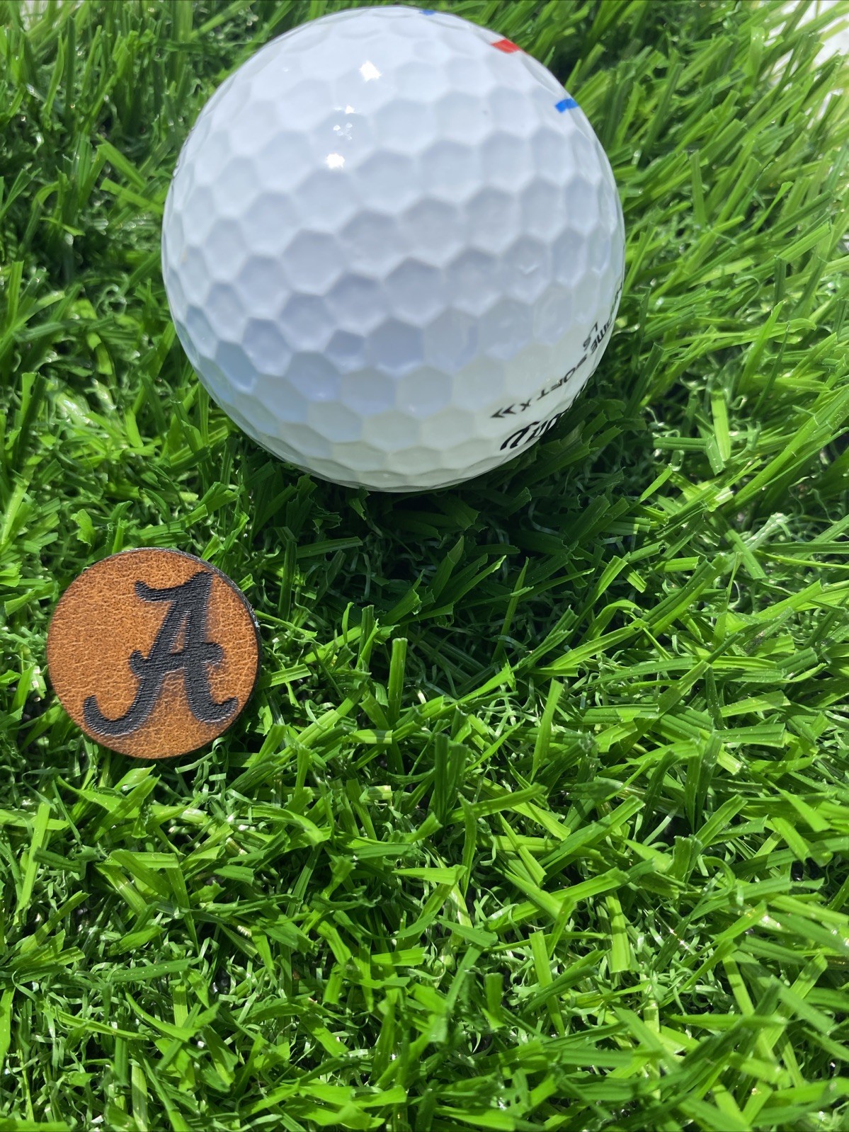 Alabama Magnetic Leatherette Golf Ball  Marker