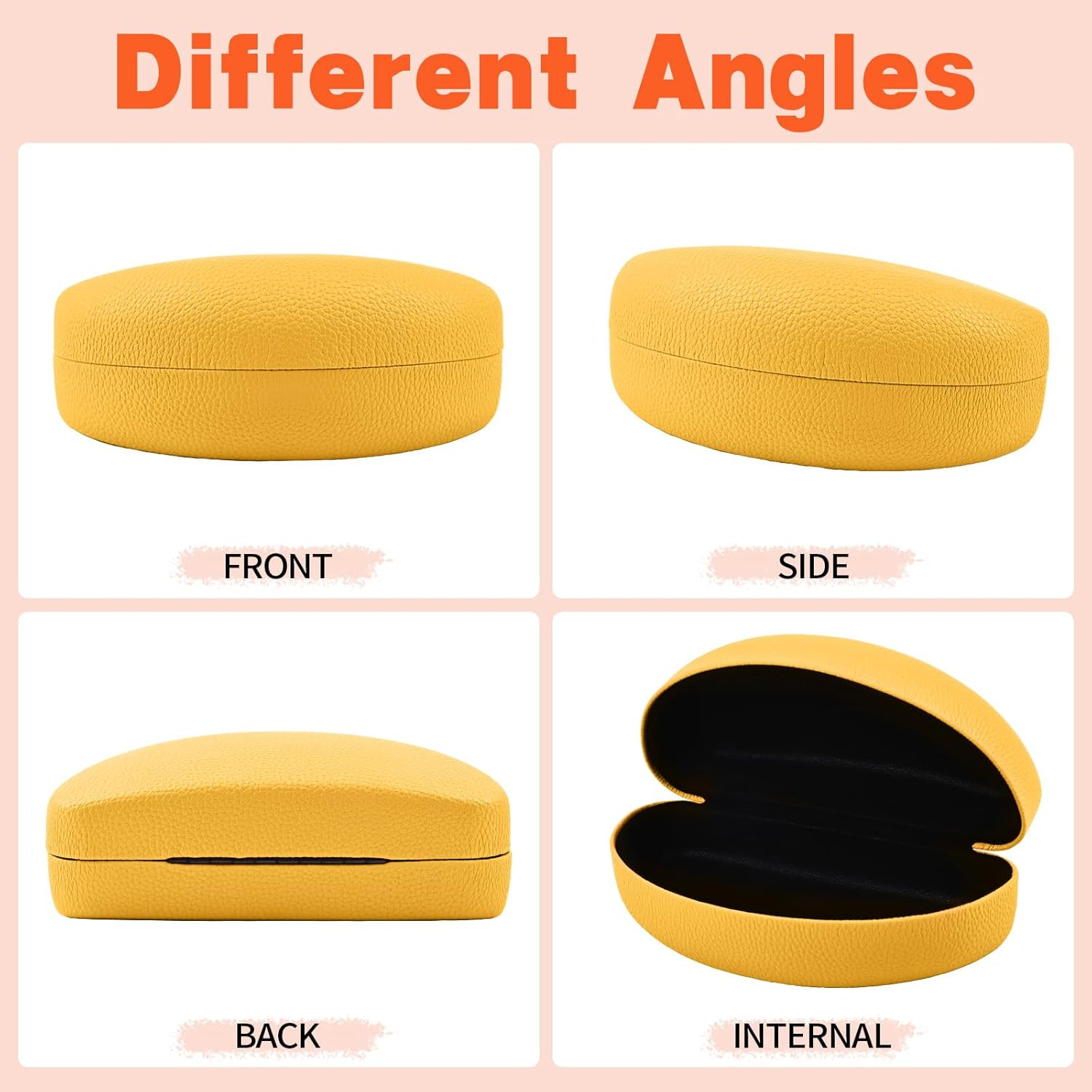 2 PACK Large Hard Shell Sunglasses Case, Protective Case For Sunglasses and Eyeg