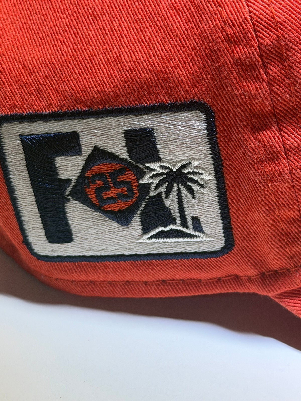 New Era 9TWENTY Orange Baseball Cap with Tiger and Fox Patch FL SPRING TRAINING