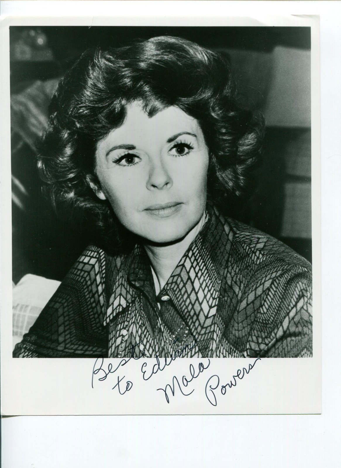 Mala Powers Cowboy Western Bewitched Cyrano de Bergerac Signed Autograph Photo