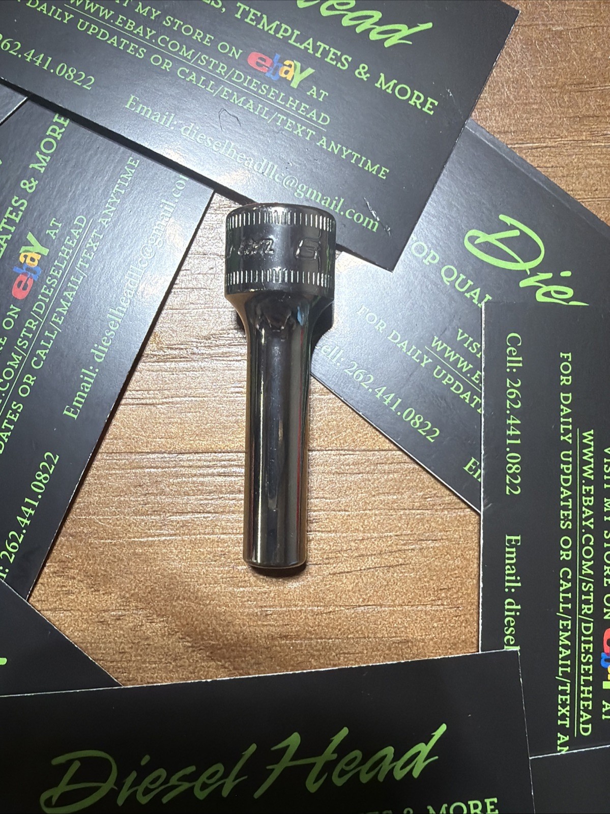 *NEW* Snap On Tools SFSM6 - 6mm 3/8" Dr 6-Point Metric Deep Socket FREE SHIP
