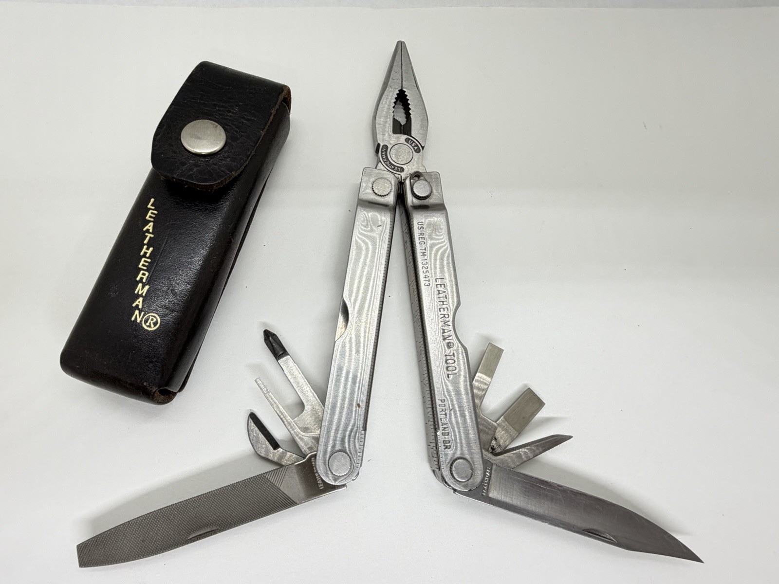 Leatherman PST Early Model Multi Tool 1990's Vintage USA Original Sheath No Code