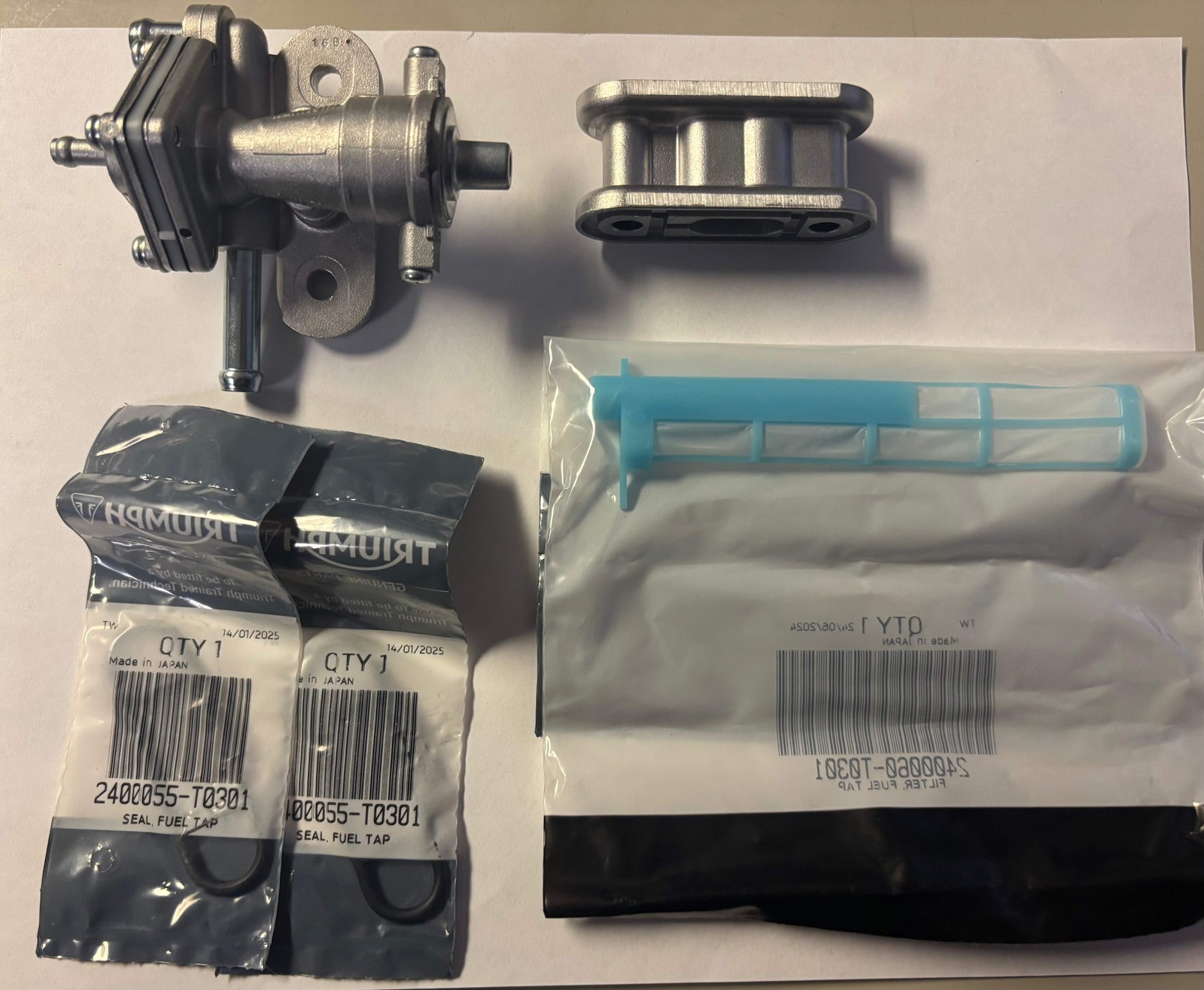 Triumph OEM Fuel Tap Assembly - 2400025-T0301