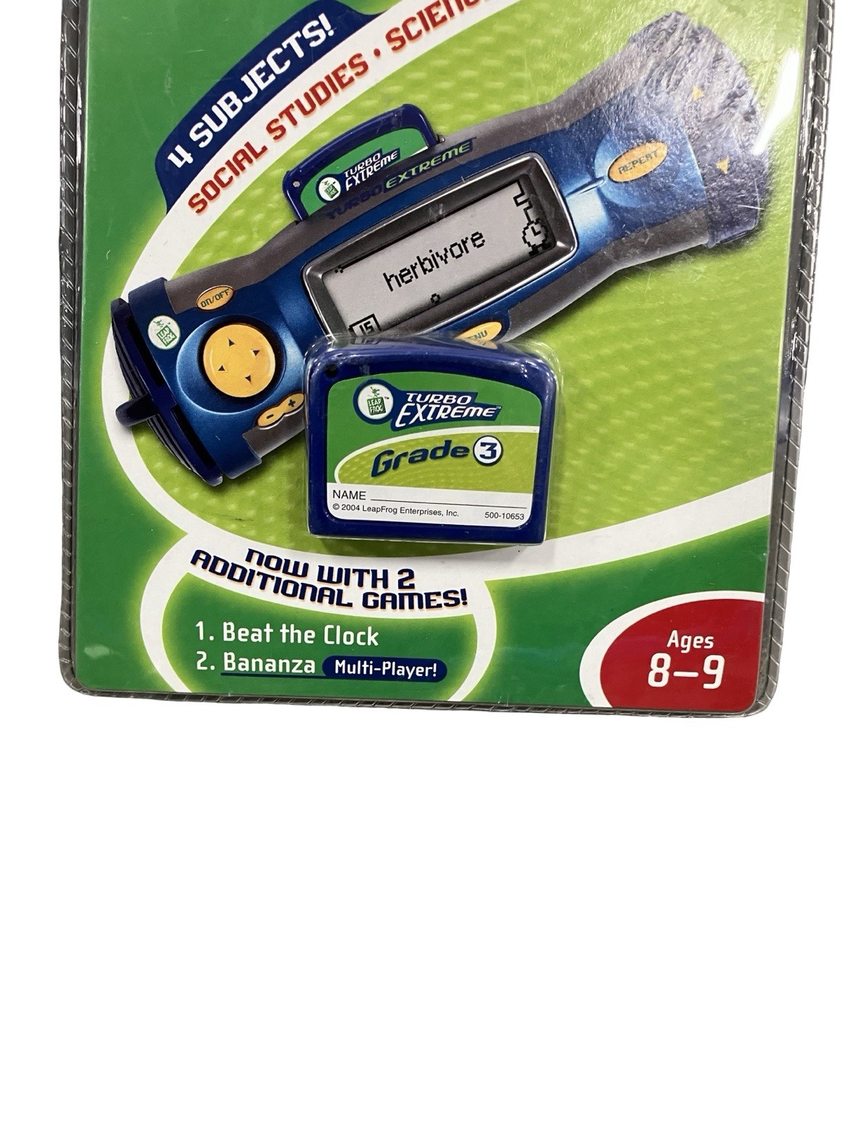 LeapFrog Turbo Extreme 3rd Grade Cartridge Social-Studies Science Math Spelling