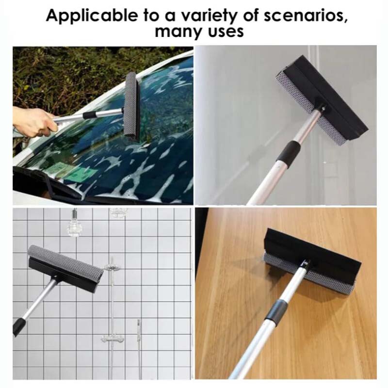 Handle Windshield Squeegee Scraper Wiper Double Surface Cleaner Car Window Brush