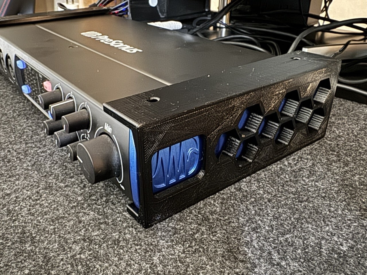 Under Desk Mounted Holder for Presonus Studio 1810C Audio Recording Interface