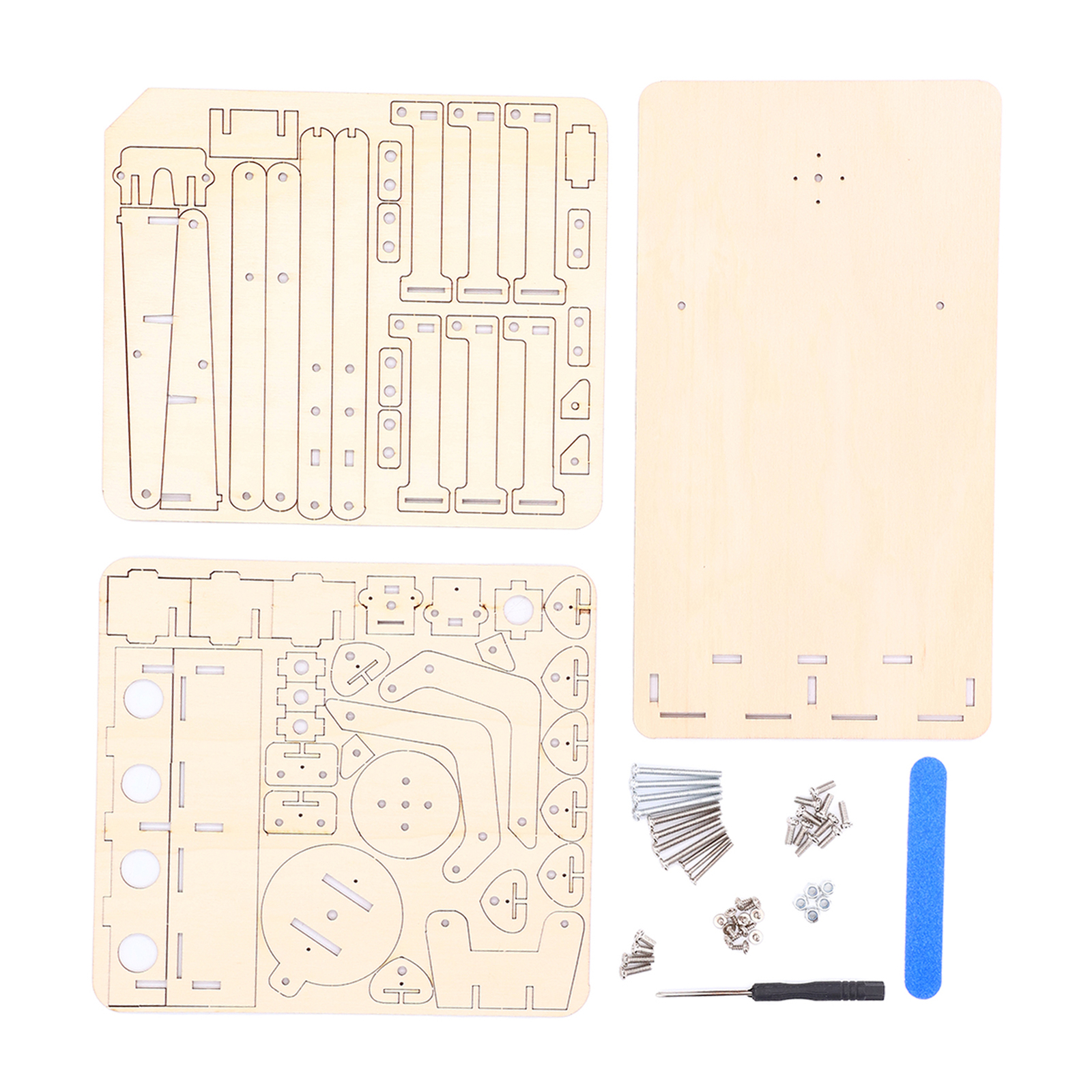 Robot Arm Building Toy Hydraulic Wooden Mechanical Model Tool For Teaching DIY