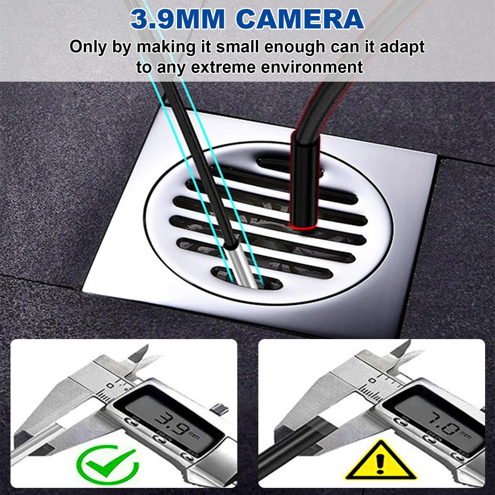 3.9mm Small Hole Borescope, Aperture Endoscope Camera - Suitable for. 20...