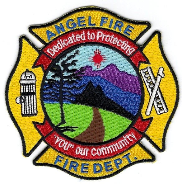 NEW MEXICO - Angel Fire - Fire Dept. [ Maltese Style Shoulder Patch ]