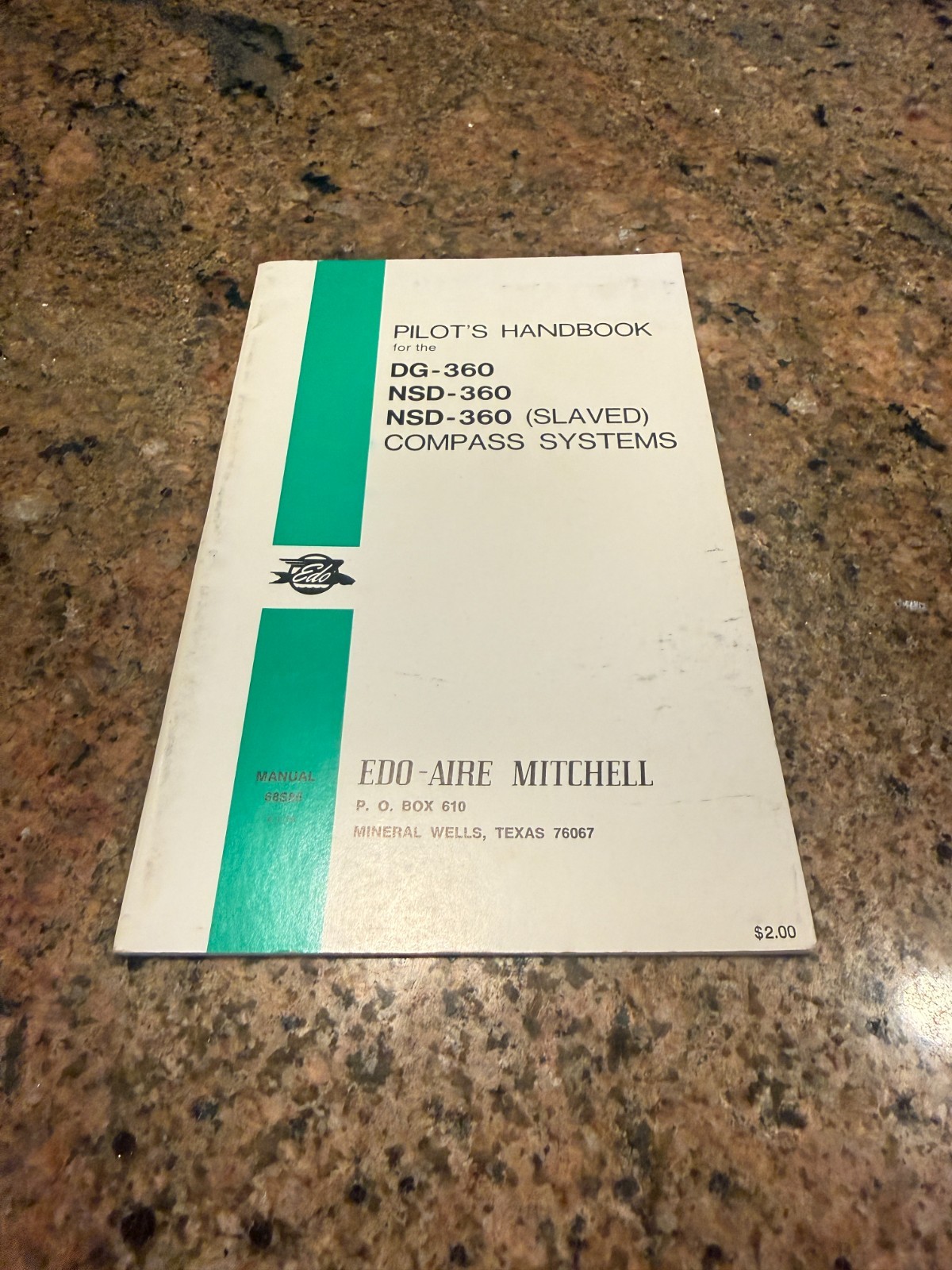 Edo-Aire Mitchell Pilot's Handbook for the DG-360, NSD-360/ (Slaved) Compass Sys