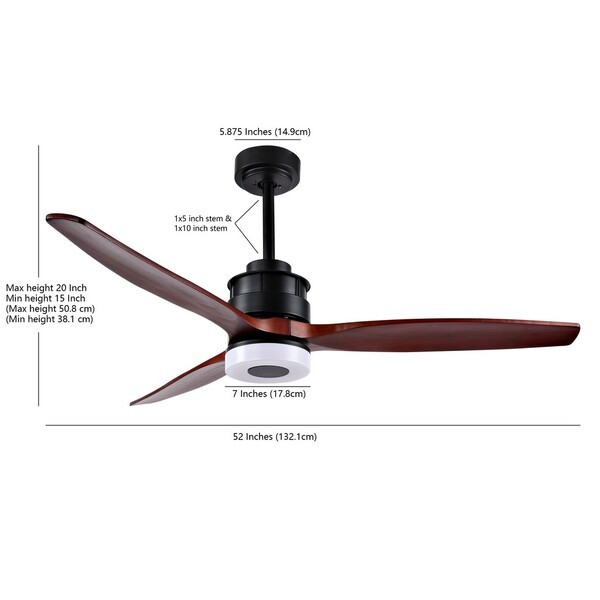Safavieh JEMPER LED LT 52" CEILING FAN, Reduced Price 2172768391 CLF1019A