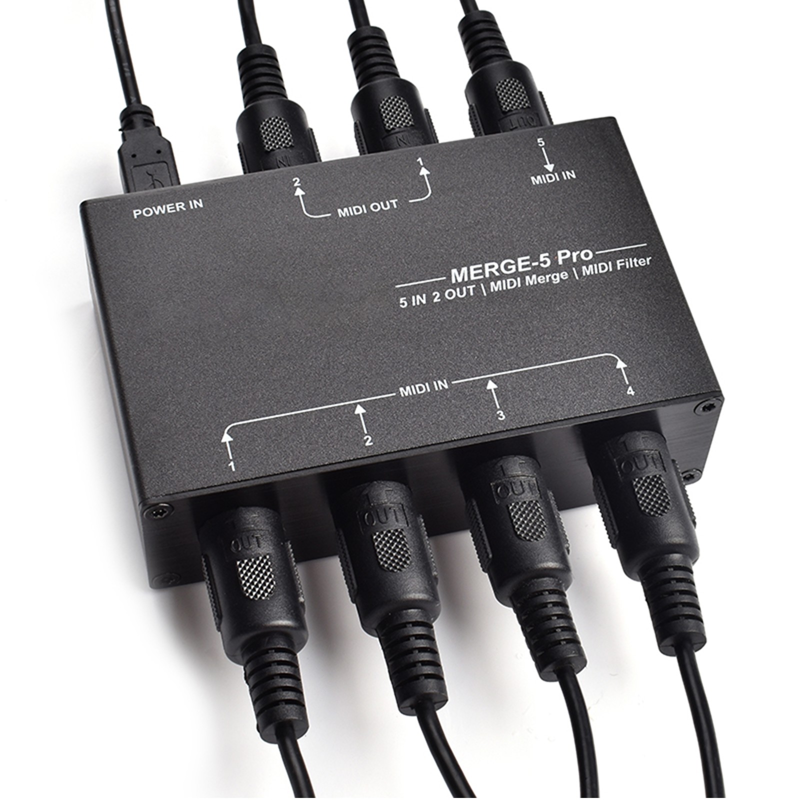 USB MIDI Host Box MIDI Splitter For MIDI Keyboard