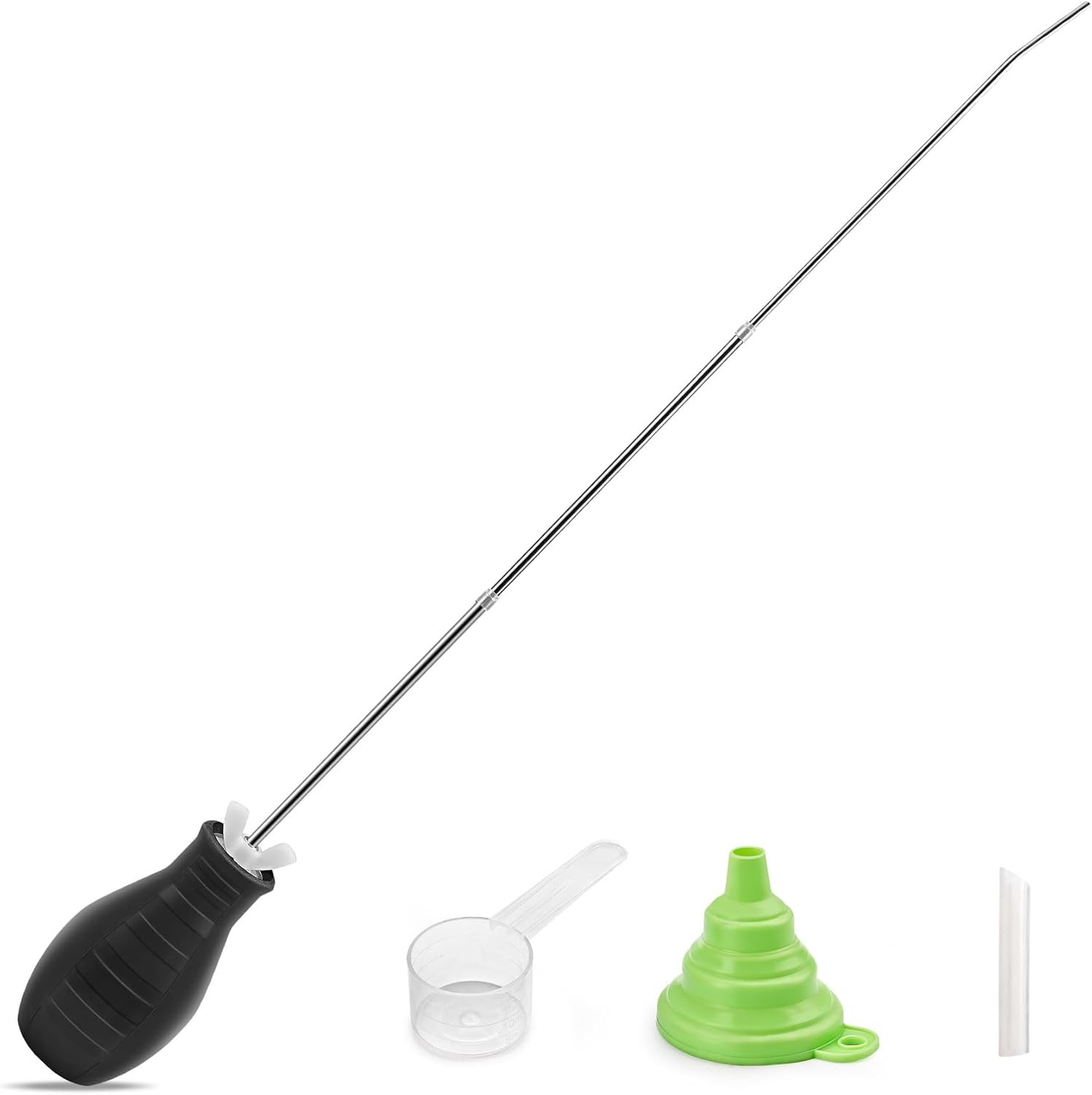 Diatomaceous Earth Powder Duster, Extendable Long Tubes from 5'' to 22'', Garden